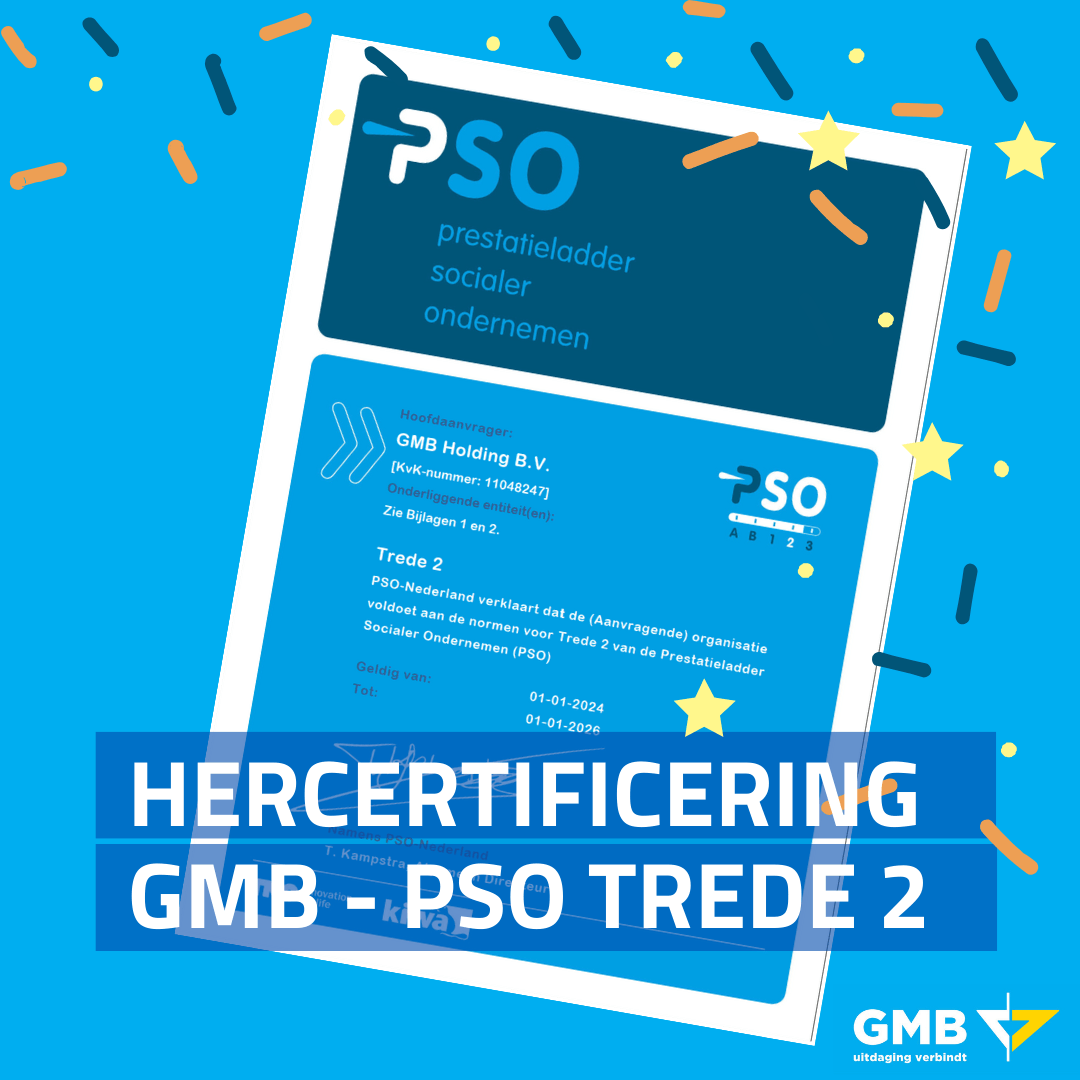 GMB verlengt PSO certificaat