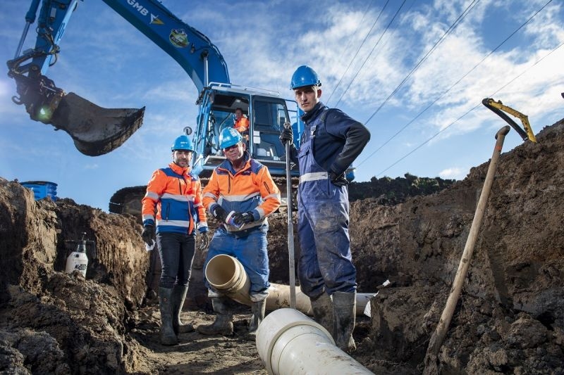 Combinatie GMB-Heijmans realiseert transportleidingen voor Vitens