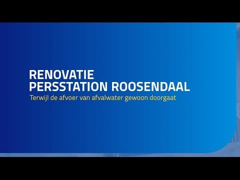 Renovatie persstation Roosendaal - terwijl de afvoer van afvalwater gewoon doorgaat